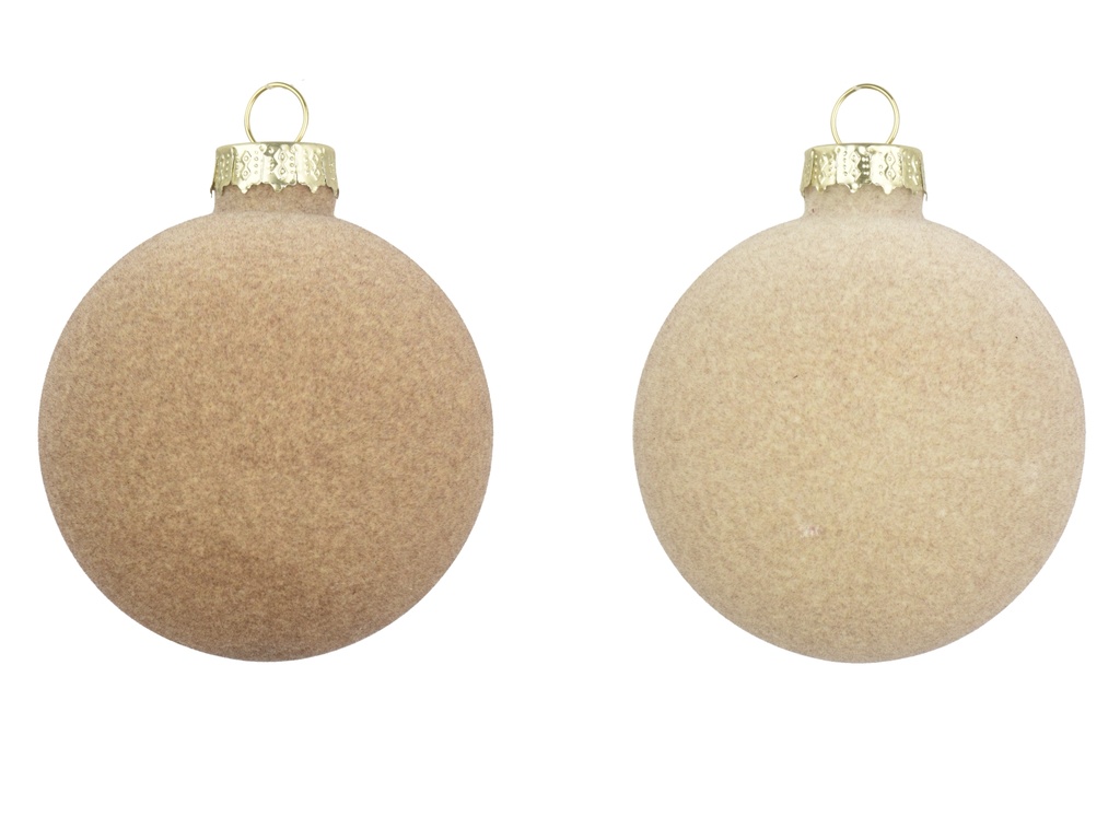 BOLAS DE CRISTAL - BEIGE/MARRON - 2 SURTIDOS - PRECIO UNITARIO - dia20.00cm