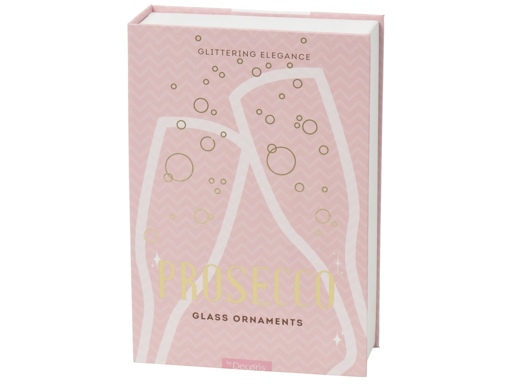 ***FIGURE GLASS GLITTER ASSORTED dia4.60-H14.10cm