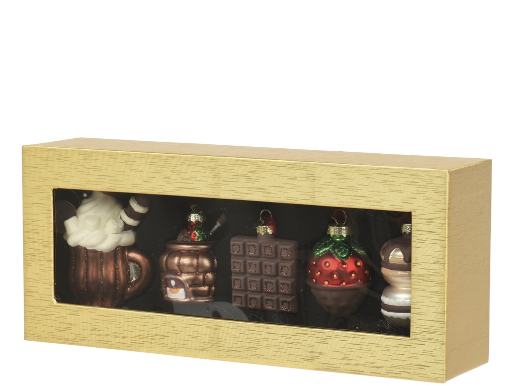 ***FIGURES GLASS ASSORTED L6.50-W6.30-H6.50cm