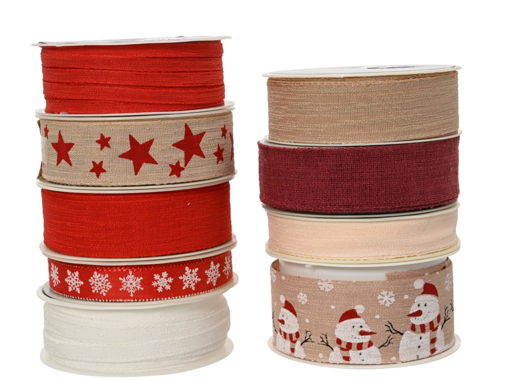 ***RIBBON LINEN ASSORTED L200.00-W4.00-H0.20cm