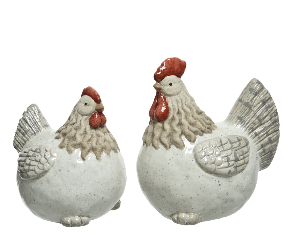 TERRA CHICKEN 2ASS L8.50-W13-H13.50CM