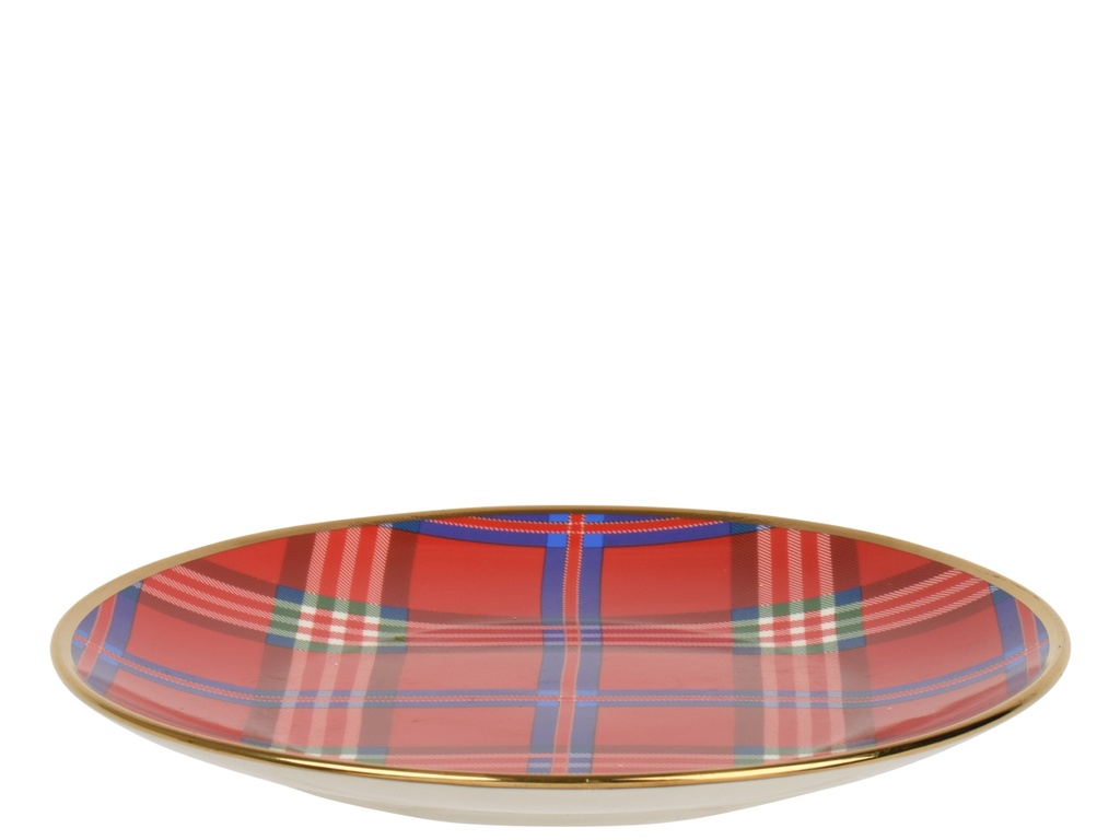 ASSIETTE - DESSIN CARREAUX - dia 27.00 cm - H 2.70 cm