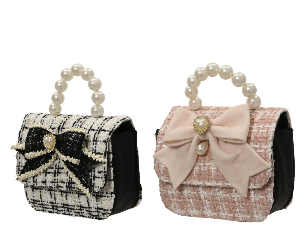 BOLSO DE MANO POLIESTER - 2 SURTIDOS - PRECIO UNIDAD - L12.00-W6.00-H15.00cm