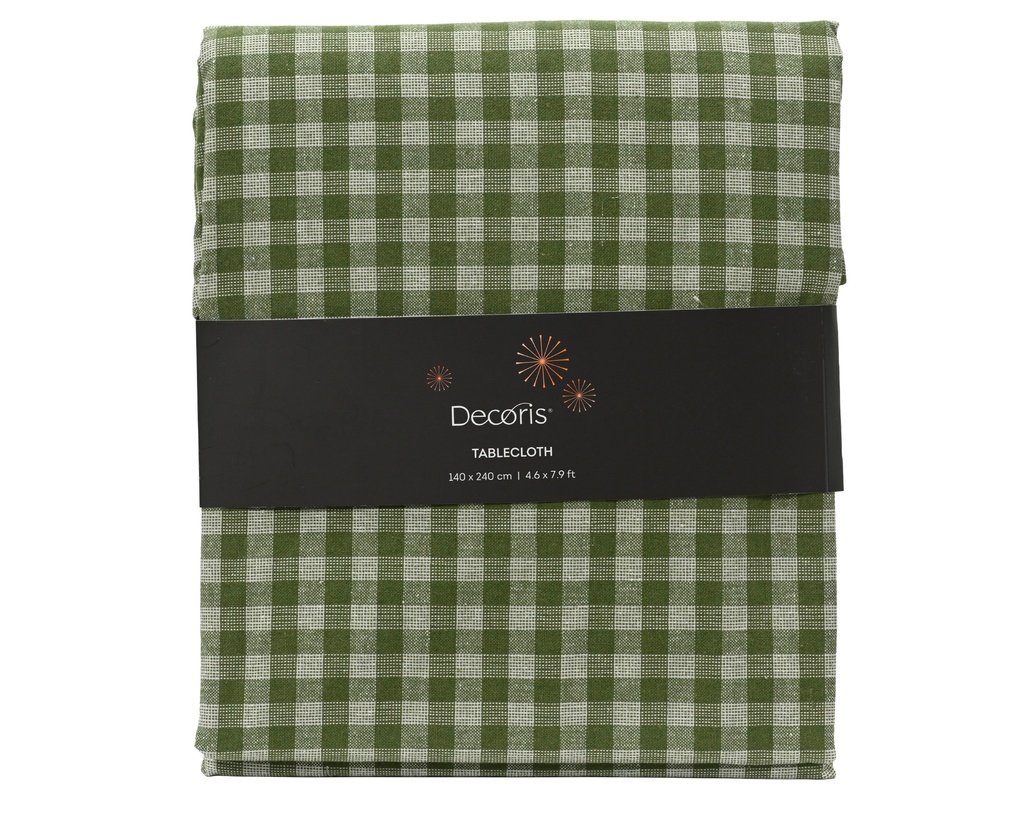 ***TABLECLOTH COTTON ROSEMARY GREEN L240.00-W140.00-H0.10cm