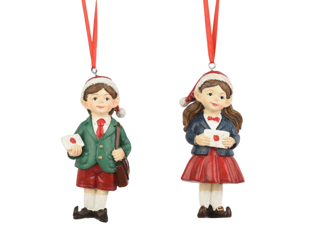 ***ELF POLYRESIN RED/COLOUR(S) L4.80-W2.80-H10.80cm