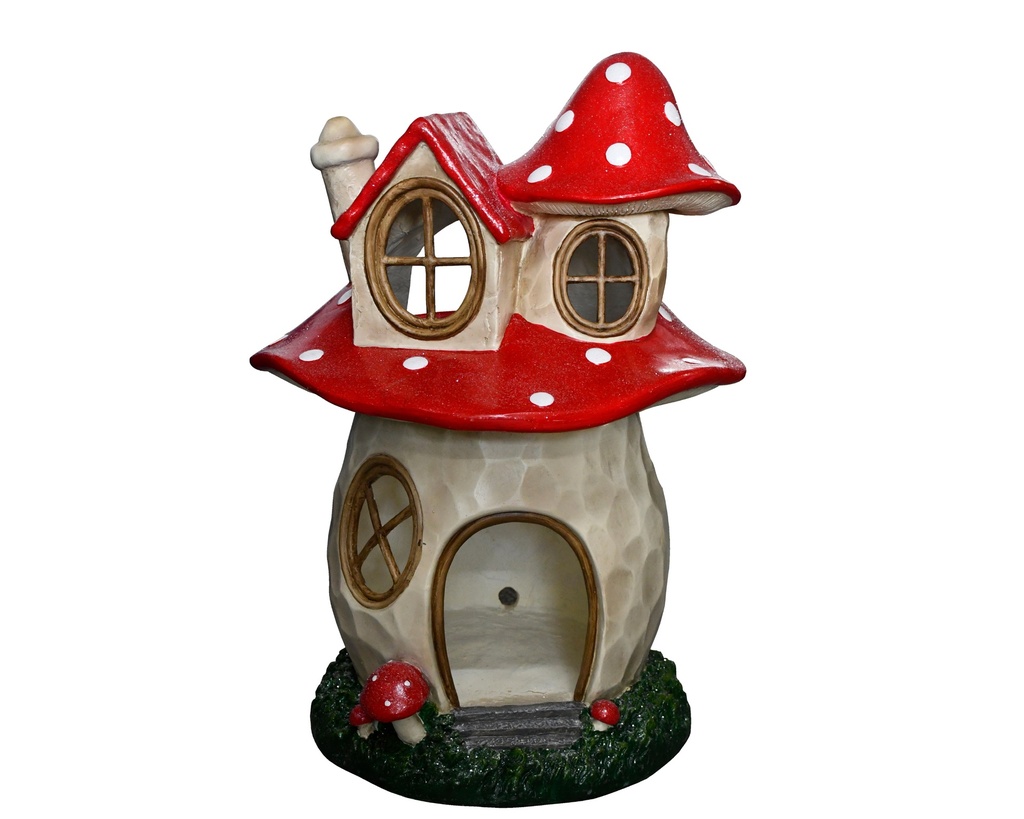 CHAMPIGNON AU MAGNESIUM EN FORME DE PETIT MAISON - L57.00-W56.00-H76.00cm