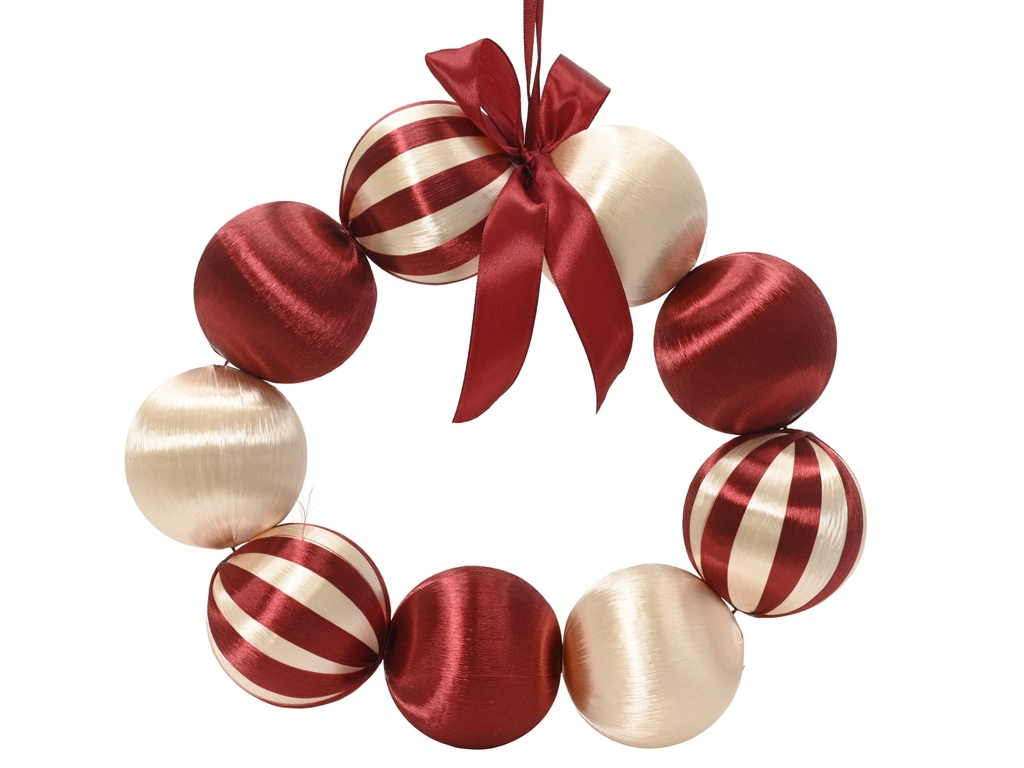 ***WREATH FOAM RED/COLOUR(S) dia28.00cm