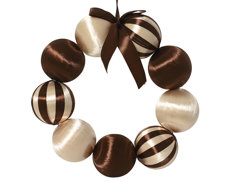 ***WREATH FOAM BROWN/COLOUR(S) dia28.00cm