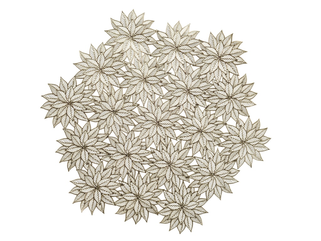 ***PLACEMAT PVC GOLD dia38.00-H0.01cm