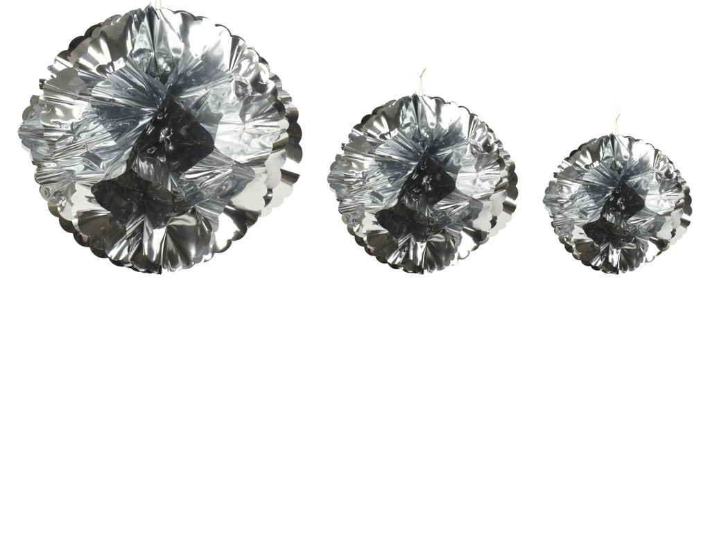 ***BALL PET L 40CM- M 30CM- S 20CM SILVER dia40.00cm
