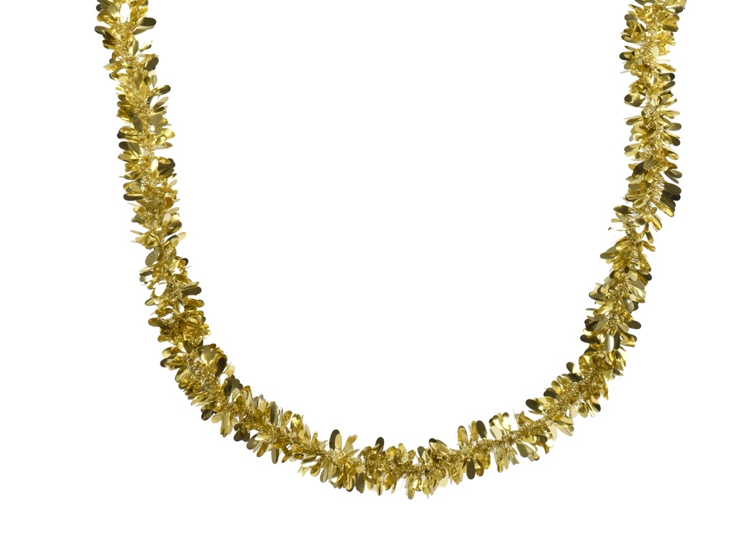 ***TINSEL GARLAND PET LIGHT GOLD dia9.00-H200.00cm