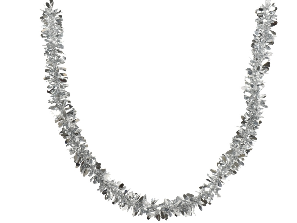 ***TINSEL GARLAND PET SILVER dia9.00-H200.00cm