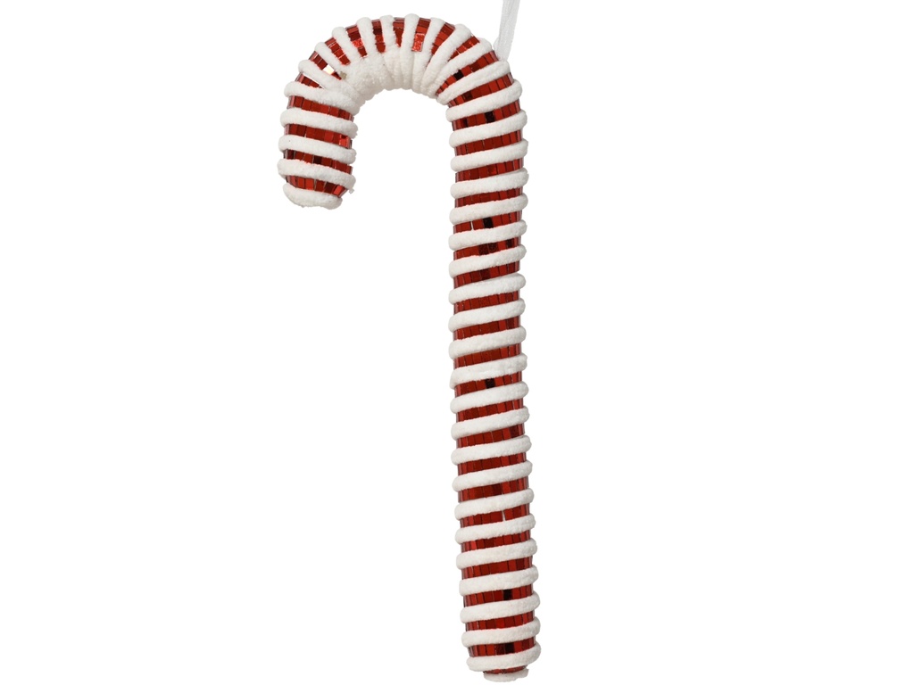 BATON DE SUCRE FOAM - ROUGE GLACE/MOUSSE BLANCHE-L12.00-H40.50cm