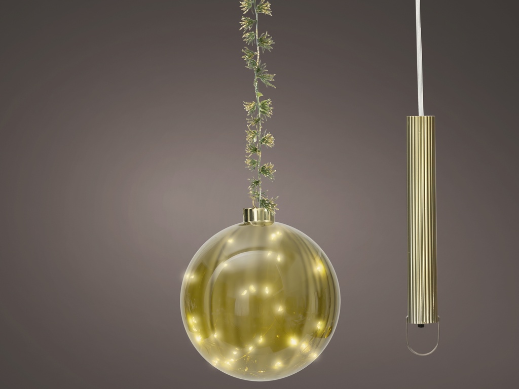 ***MICRO LED BALL BO INDOOR GREEN/WARM WHITE dia14.00cm-30L