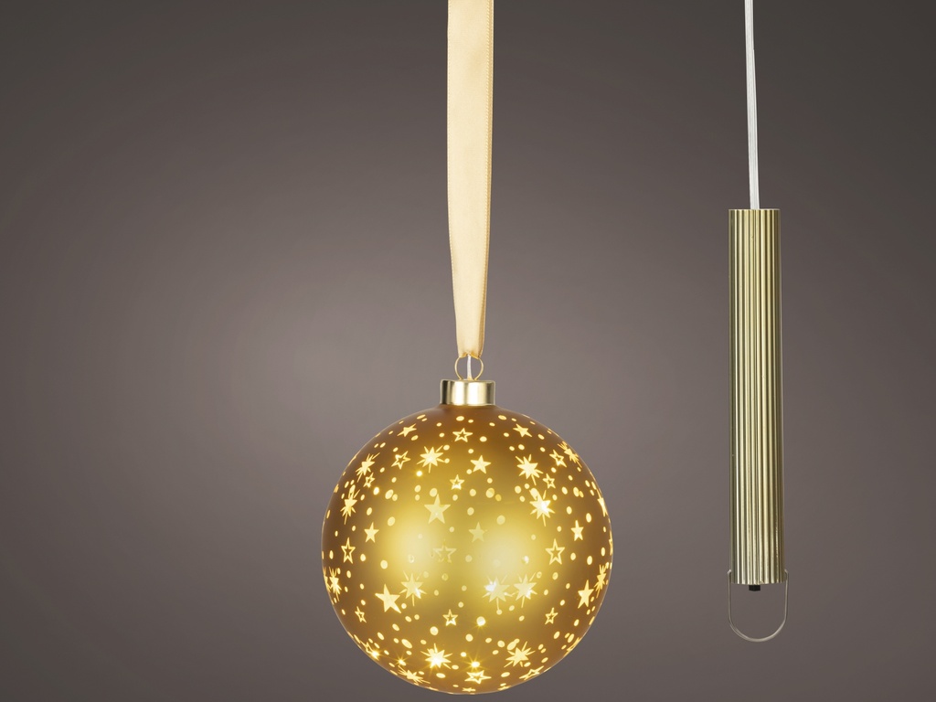 ***MICRO LED BALL BO INDOOR GOLD/WARM WHITE dia14.00cm-15L