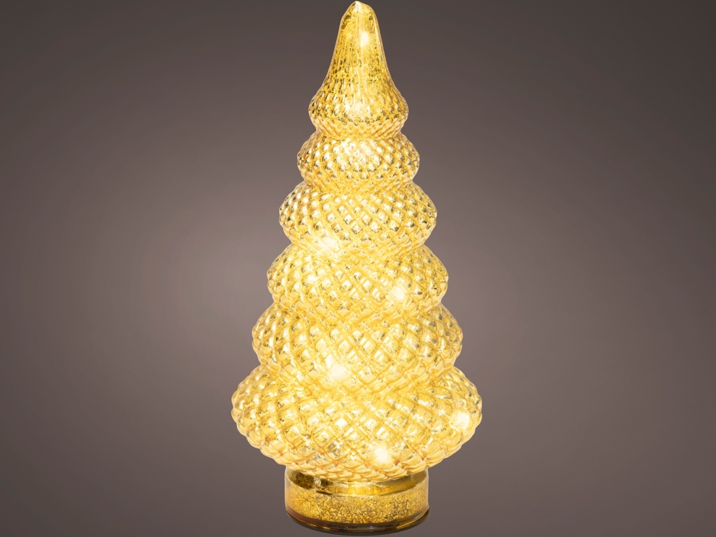 ARBOLITO CON LUZ MICROLED - INTERIOR - LUZ CALIDA - dia12.00-H25.50cm-15LEDS