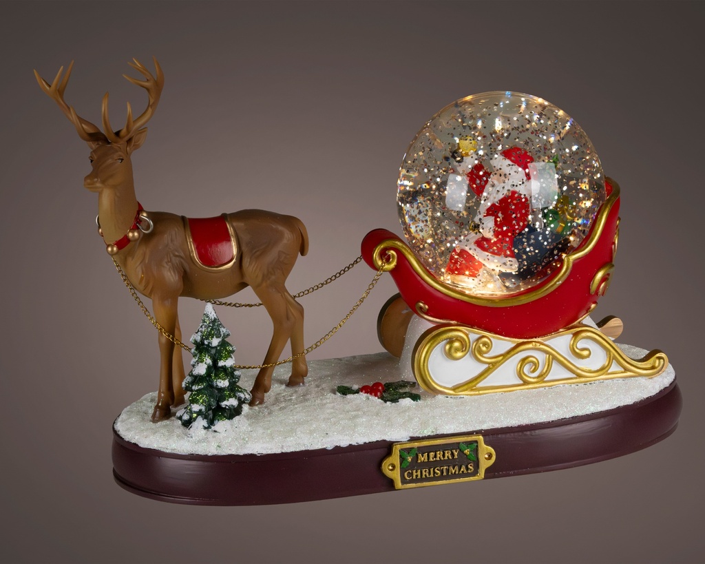 ***LED WATER SPINNER BO INDOOR COLOURS/WARM WHITE L12.50-W30.50-H20.50cm-1L