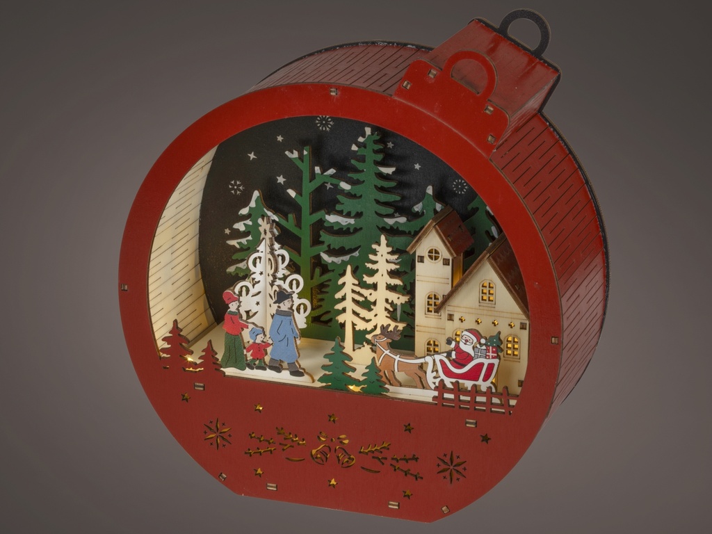 ***LED SCENERY BO INDOOR COLOURS/WARM WHITE L9.00-W21.50-H22.50cm-5L