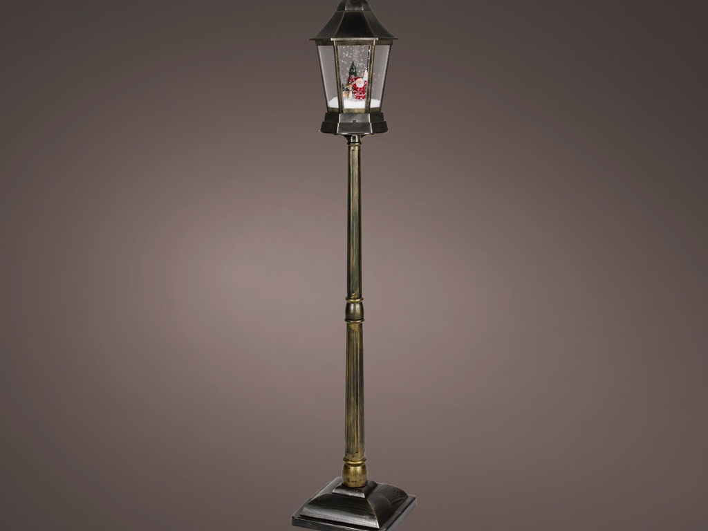 LANTERNE AVEC NEIGE - LUMIERE ET MOUVEMENT - APTE INTERIEUR - LUMIERE CHALEUREUSE - dia32.00-H166.00cm-36L