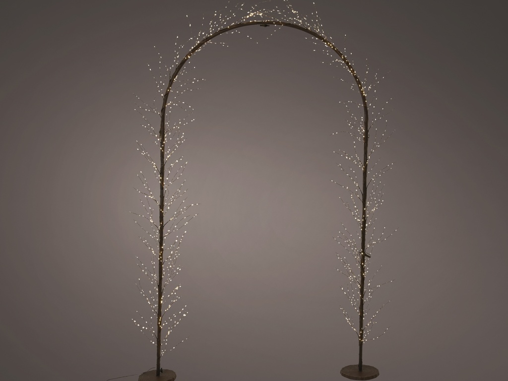 ***MICRO LED ARCH OUTDOOR BROWN/WARM WHITE L28.00-W130.00-H230.00cm-1440L