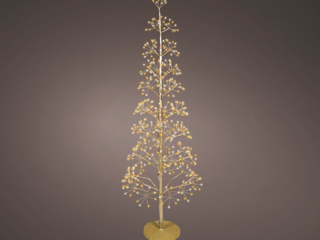 ARBRE MICROLED DORE - MELANGE DE LUMIERE CHALEUREUSE /CLASSIQUE - APTE EXTERIEUR - dia45.00-H120.00cm-448L