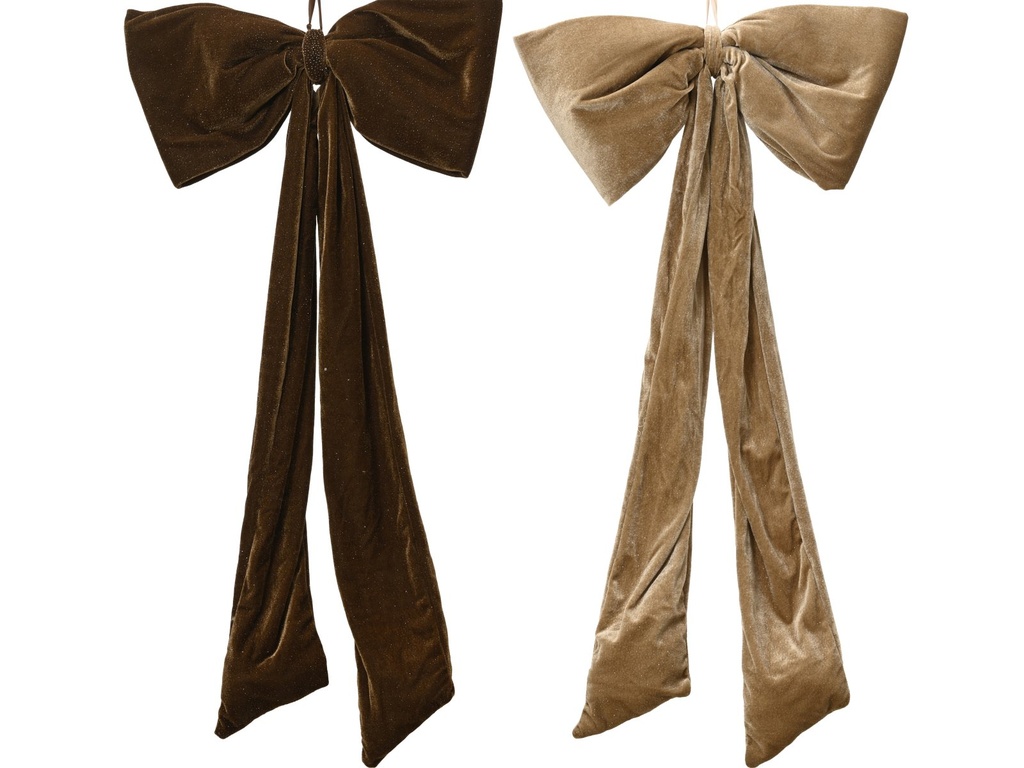 ***BOW POLYESTER VELVET ASSORTED L5.00-W50.00-H100.00cm