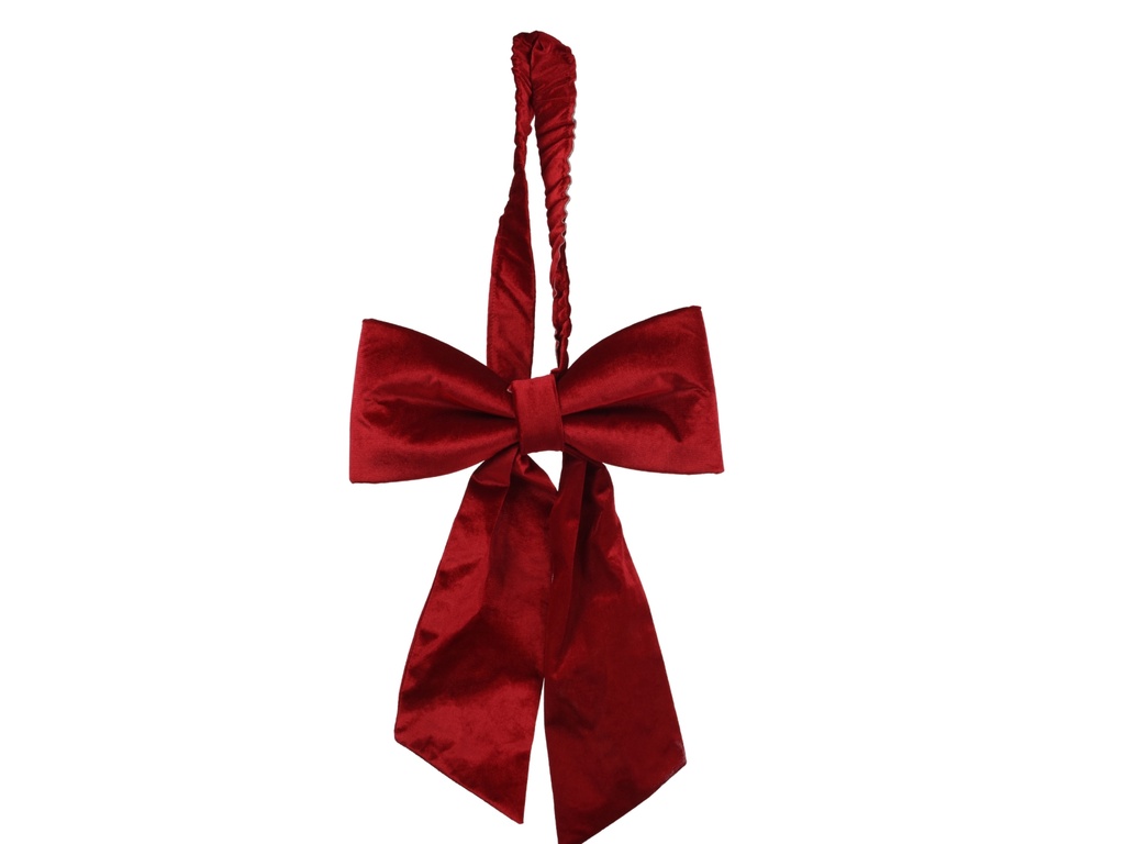 NOEUD EN TISSU - OXBLOOD -  L55,00 x l37,00 x H16,50 cm