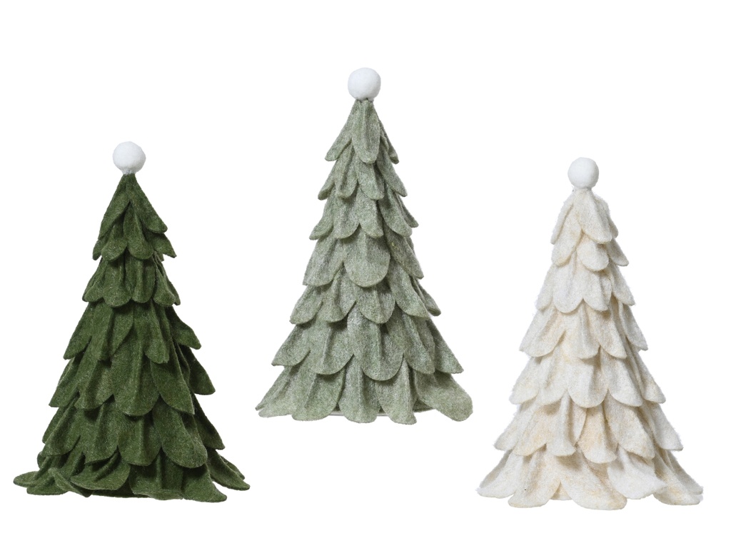***TREE FELT ASSORTED L18.00-W18.00-H24.00cm