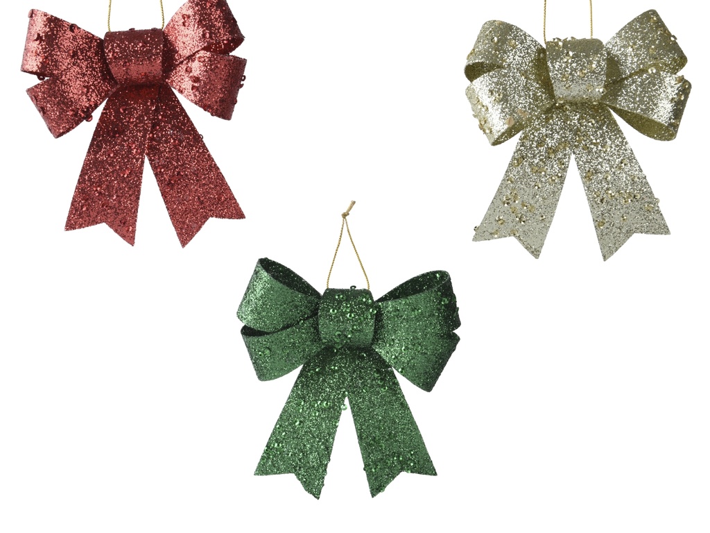 ***BOW PLASTIC ASSORTED L11.50-W10.50-H2.50cm