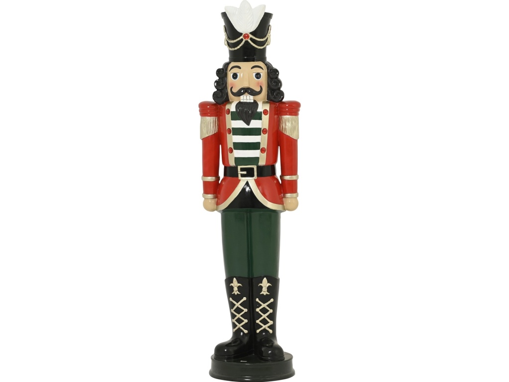 ***NUTCRACKER POLYRESIN RED/COLOUR(S) L42.50-W36.50-H155.00cm