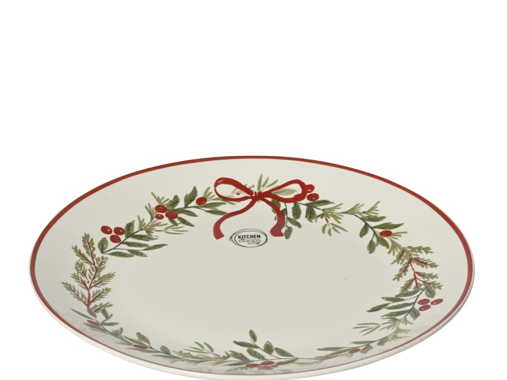***DINNER PLATE PORCELAIN GREEN/COLOUR(S) dia27.00-H2.50cm
