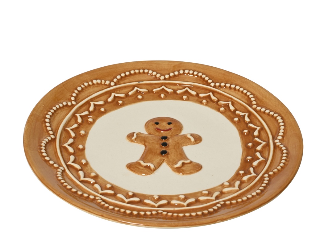 ***BREAKFAST PLATE DOLOMITE BISCUIT/COLOUR(S) L20.00-W20.00-H2.00cm