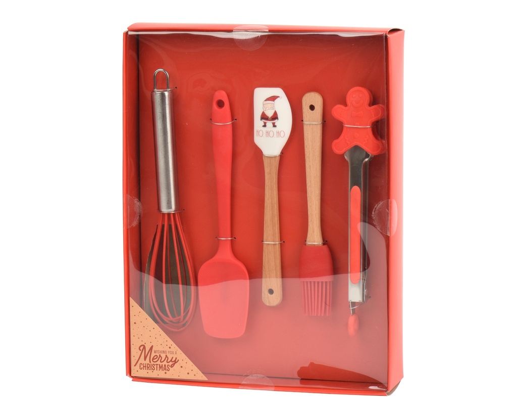 ESPATULAS DE SILICONA - ROJO/BLANCO - L25.50-W19.00-H5.00cm