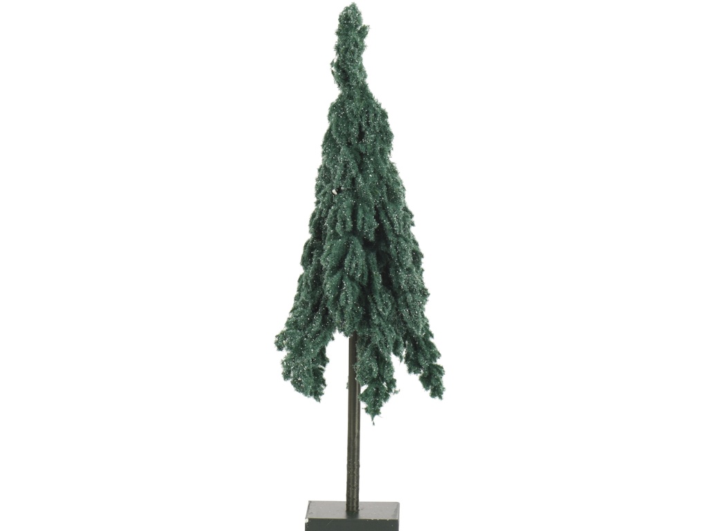 ***FLURRY FIR MINI TREE GLITTER EMERALD dia18.00-H45.00cm