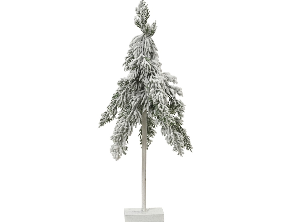 ***FLURRY FIR MINI TREE FROSTED GREEN/WHITE dia18.00-H45.00cm