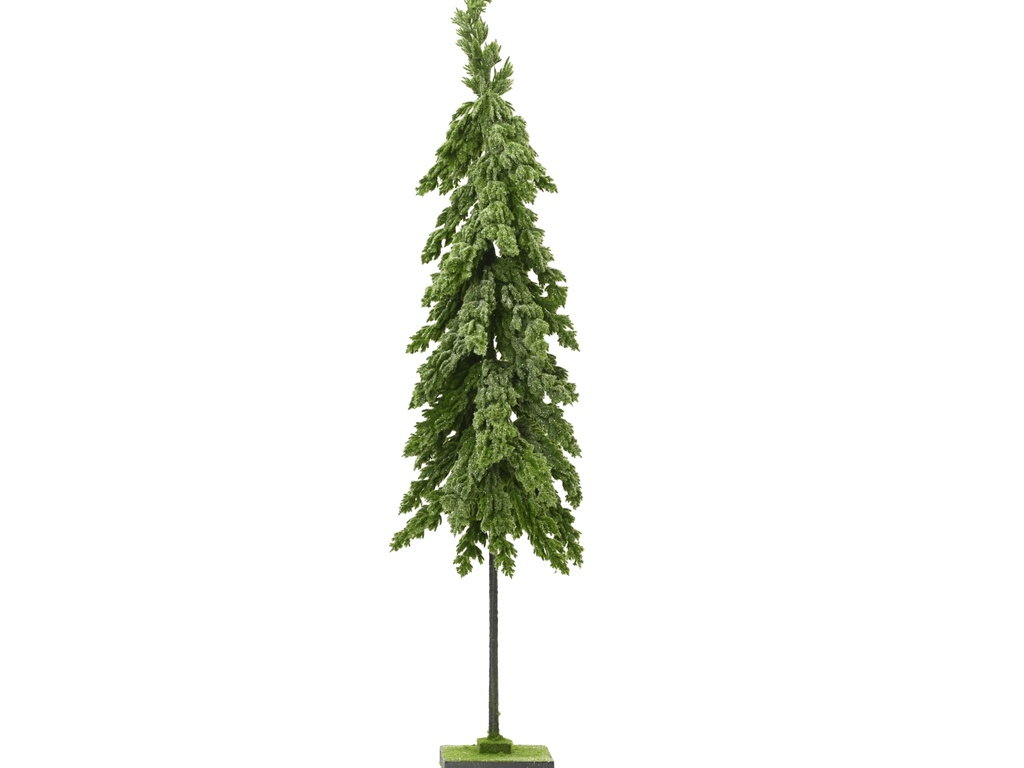 ***FLURRY FIR MINI TREE GLITTER LIGHT GREEN dia25.00-H100.00cm