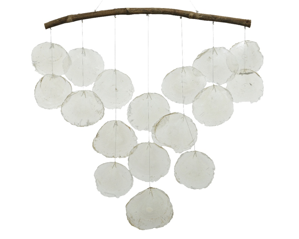 COLG CONCHAS/MAD 51X56CM NAT