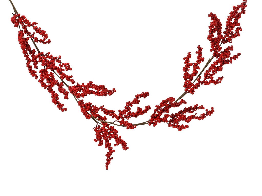 GUIRNALDA FOAM - BAYAS ROJAS - L10.00-W5.00-H130.00cm