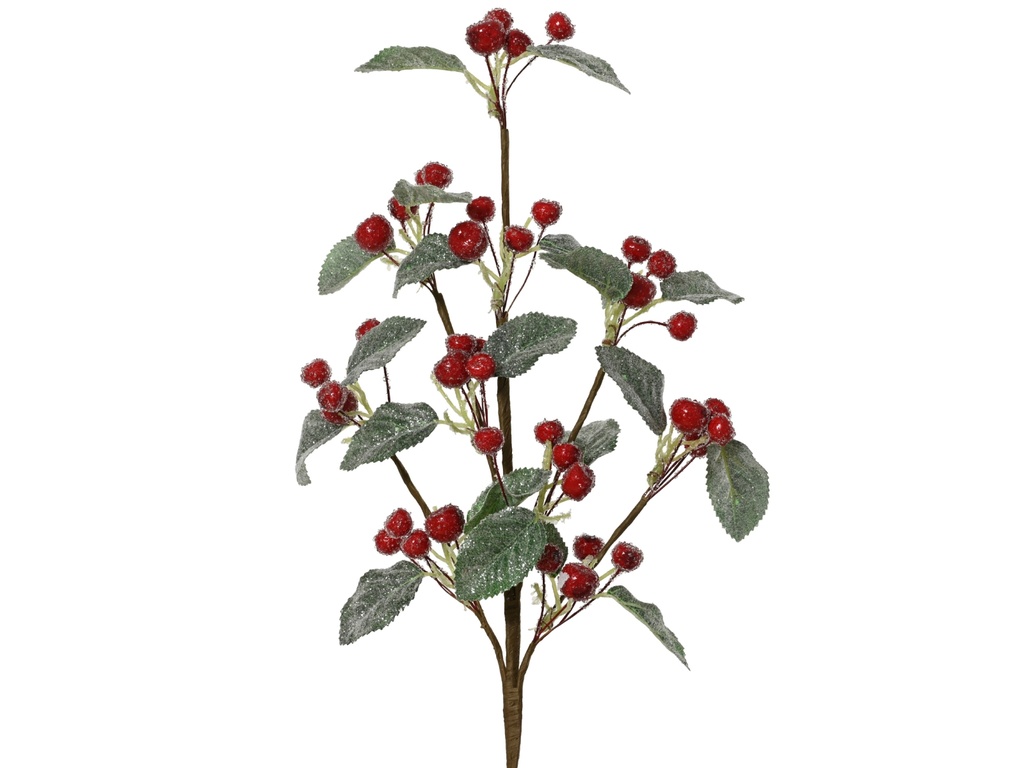 RAMA VERDE CON BAYA HELADA -  L20.00-W5.00-H65.00cm