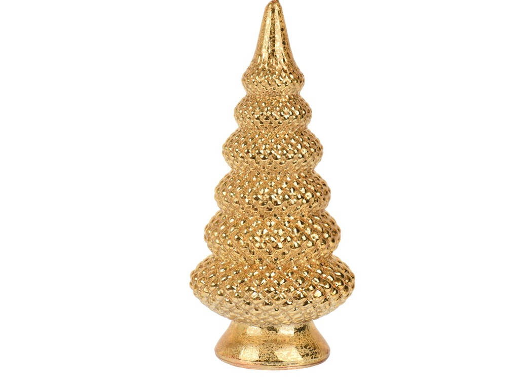***TREE GLASS GOLD dia12.00-H25.50cm