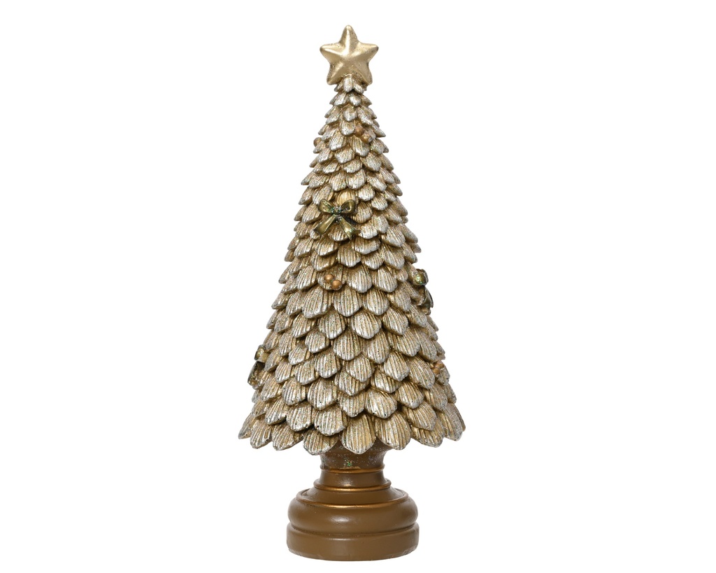 ***TREE POLYRESIN GOLD L10.00-W10.00-H23.00cm
