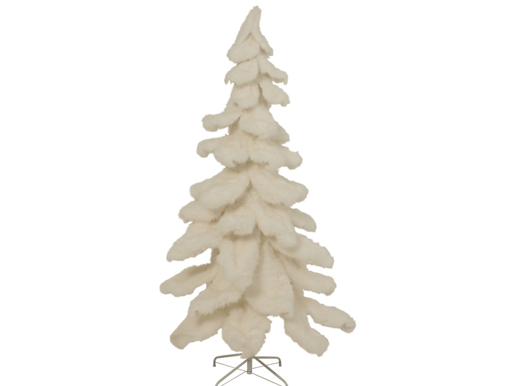 ***TREE FAUX FUR WHITE dia105.00-H180.00cm