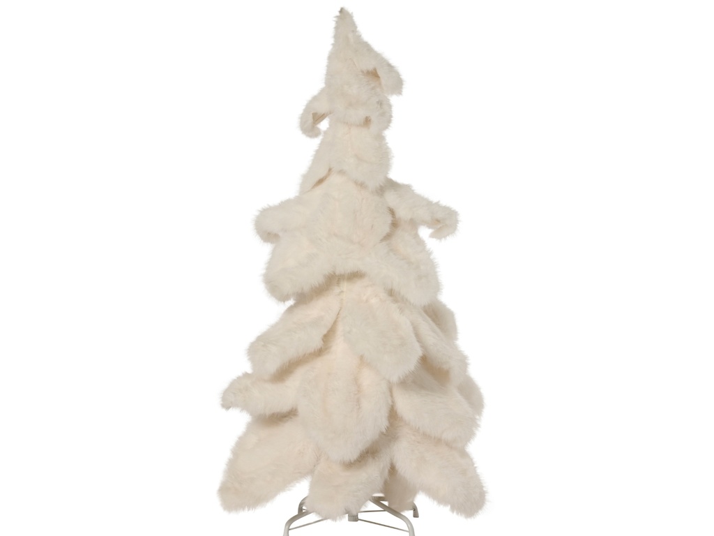 ***TREE FAUX FUR WHITE dia80.00-H130.00cm