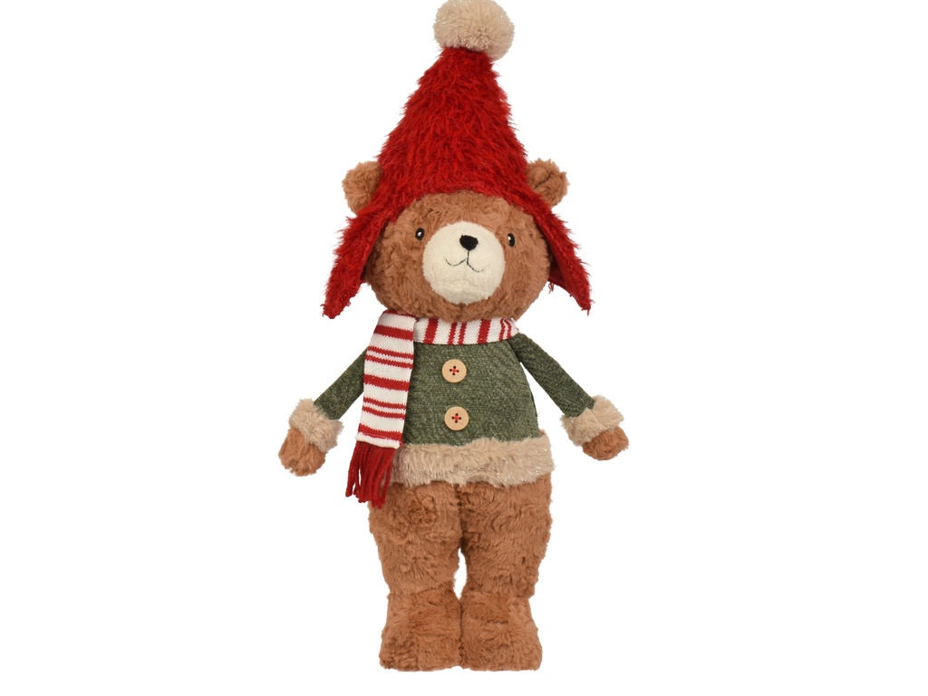 ***BEAR POLYESTER BROWN/COLOUR(S) L17.00-W11.00-H38.00cm