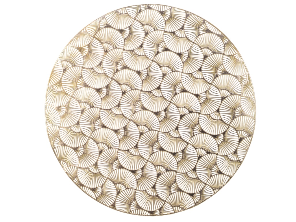 ***PLACEMAT PVC GOLD dia38.00-H0.10cm