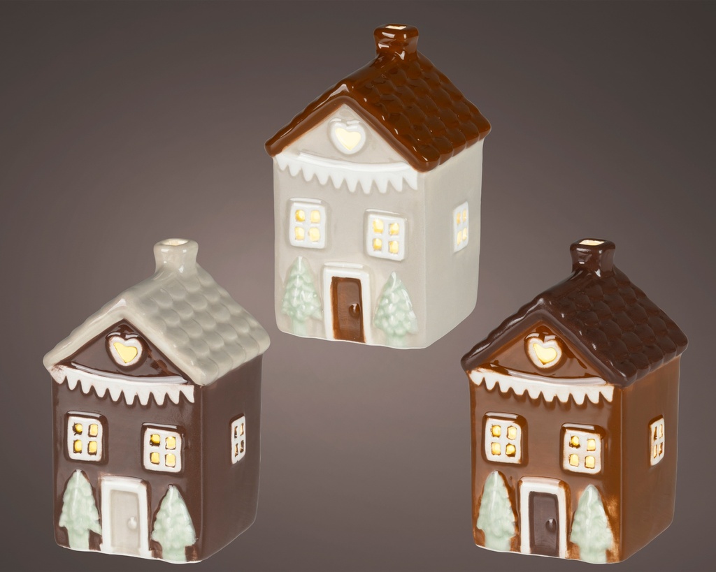 ***LED HOUSE BO INDOOR ASSORTED/WARM WHITE L6.20-W5.70-H10.50cm-1L