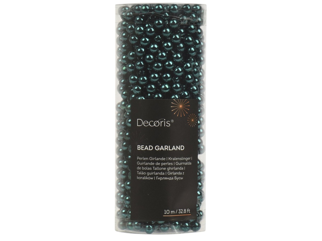 ***BEAD GARLAND POLYSTYRENE EMERALD dia0.80-L1000.00cm