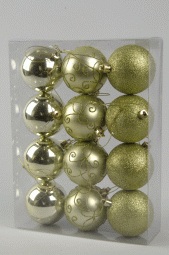 ***BAUBLES POLYSTYRENE CARAMEL BROWN dia14.00cm