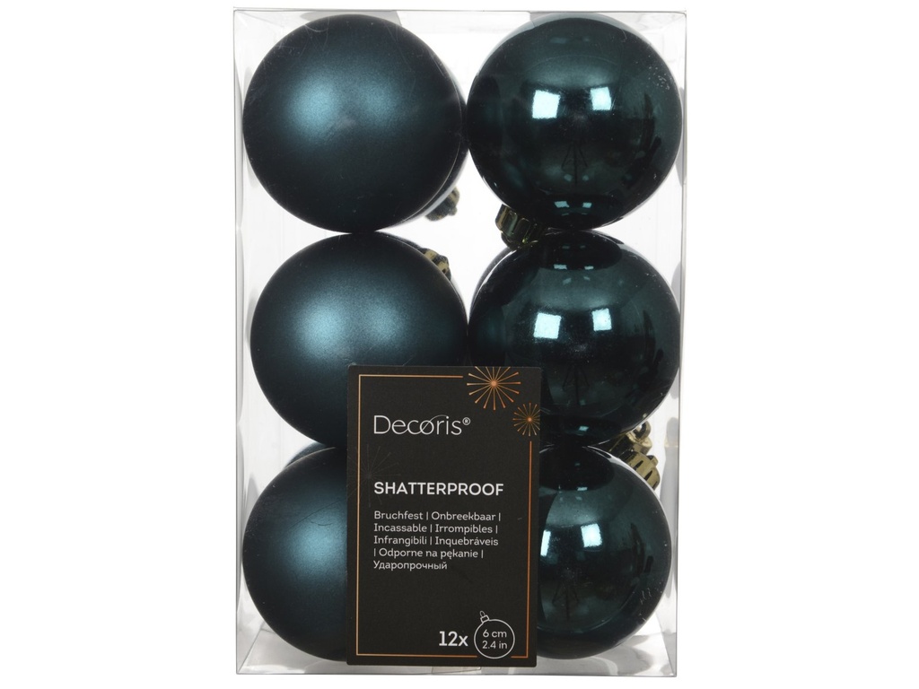 ***BAUBLES POLYSTYRENE EMERALD dia6.00cm