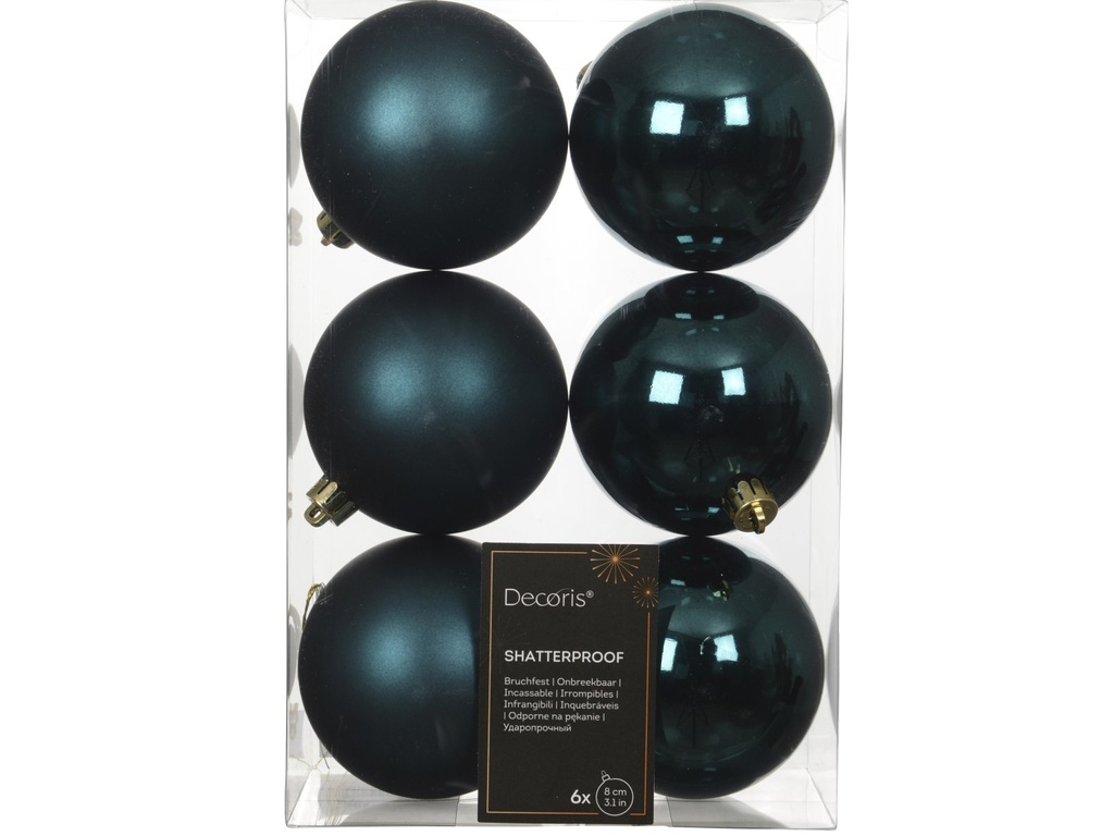 ***BAUBLES POLYSTYRENE EMERALD dia8.00cm